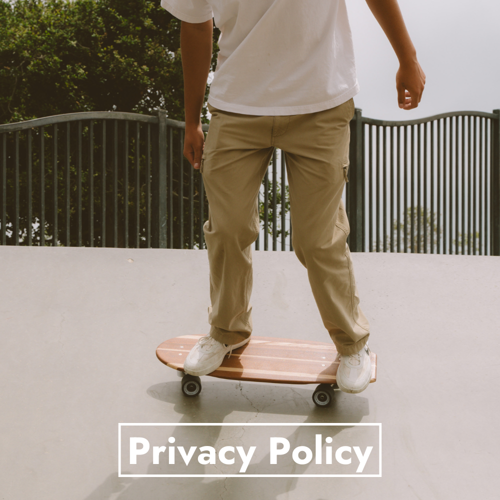 Skater enjoying his Pretender cruiser skateboard in a skate park.